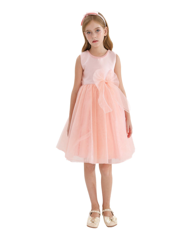 Blush Felice Tulle Bow Dress