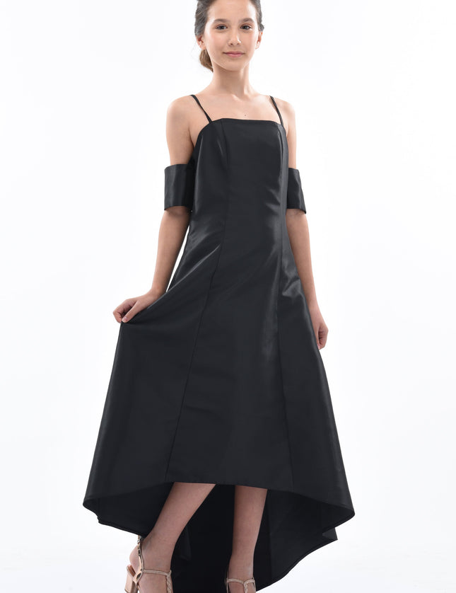 Black Bexley Hi-low Gown