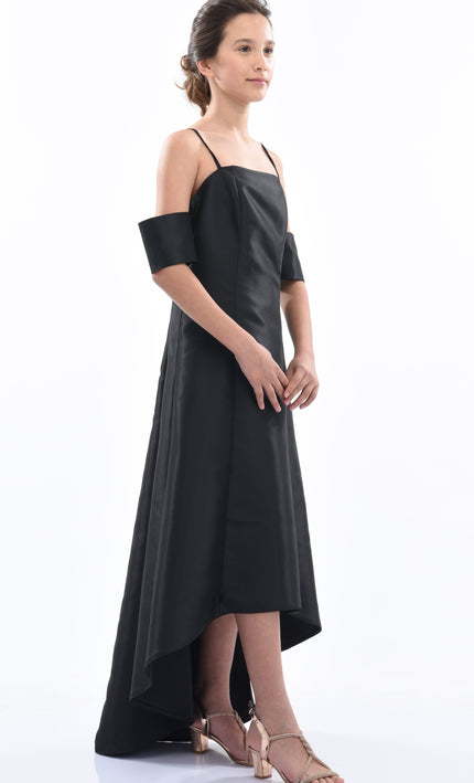 Black Bexley Hi-low Gown