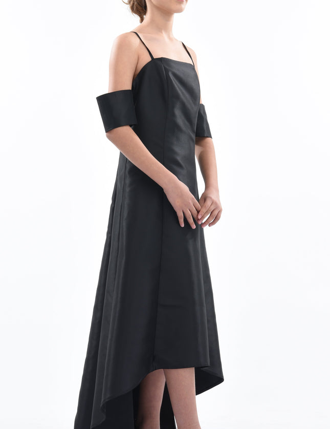 Black Bexley Hi-low Gown