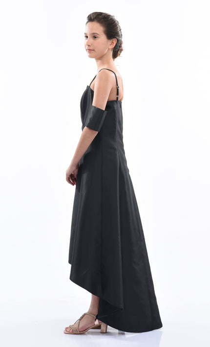Black Bexley Hi-low Gown
