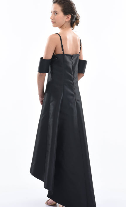 Black Bexley Hi-low Gown