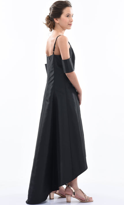 Black Bexley Hi-low Gown