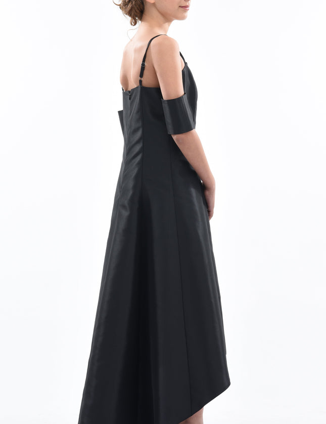 Black Bexley Hi-low Gown