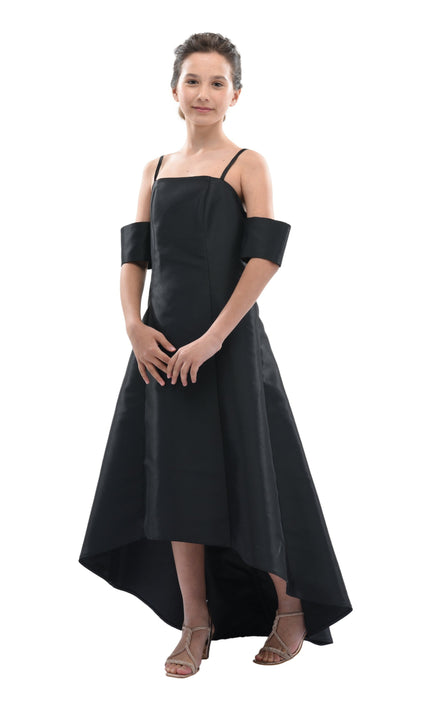 Black Bexley Hi-low Gown