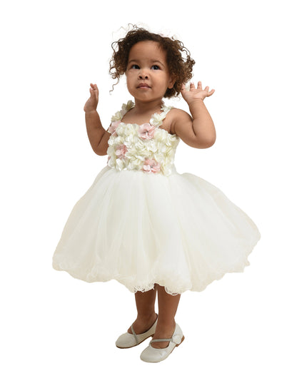 White Rose Campanula Dress