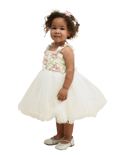 White Rose Campanula Dress