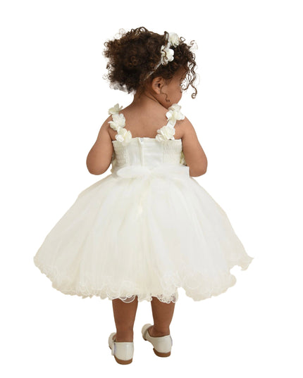 White Rose Campanula Dress