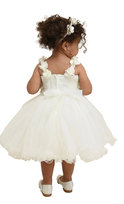 White Rose Campanula Dress
