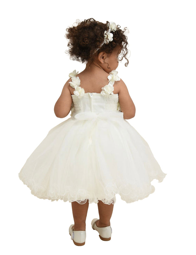 White Rose Campanula Dress