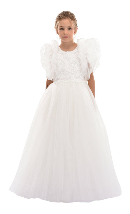 Off White Montclair Embroidered Dress