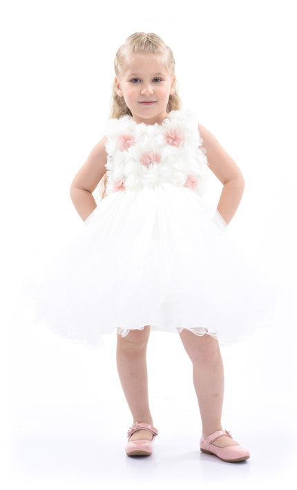 White Cambriana Floral Dress