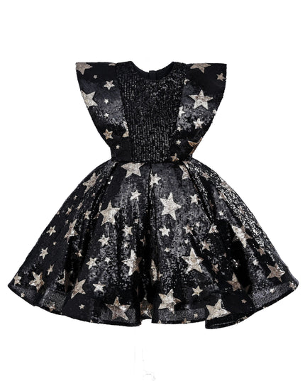 Black Starlit Rivior Dress