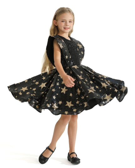 Black Starlit Rivior Dress