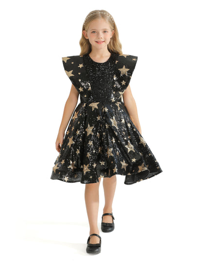 Black Starlit Rivior Dress