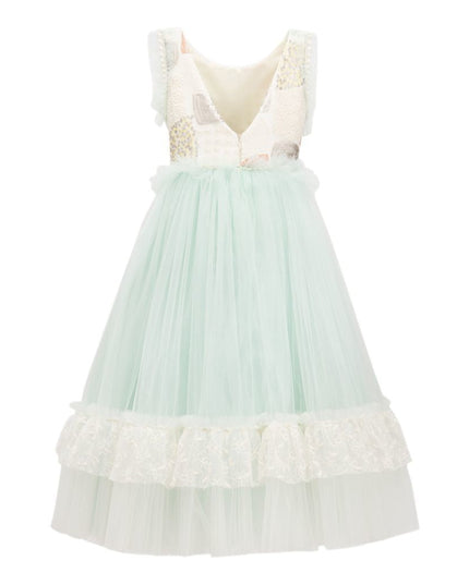 Mint Lynn Embroidered Dress