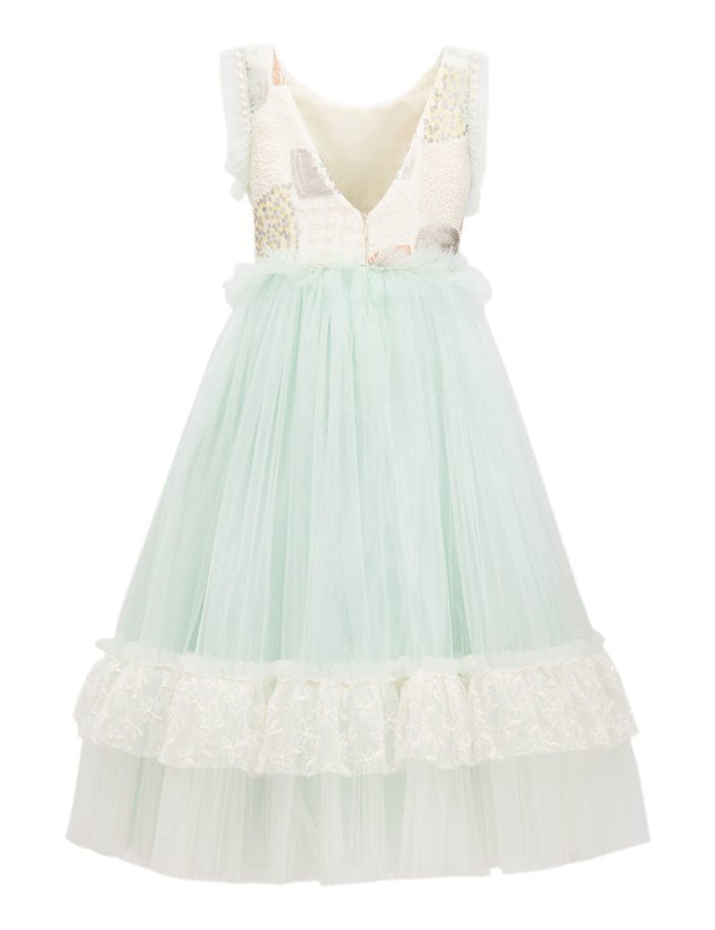 Mint Lynn Embroidered Dress