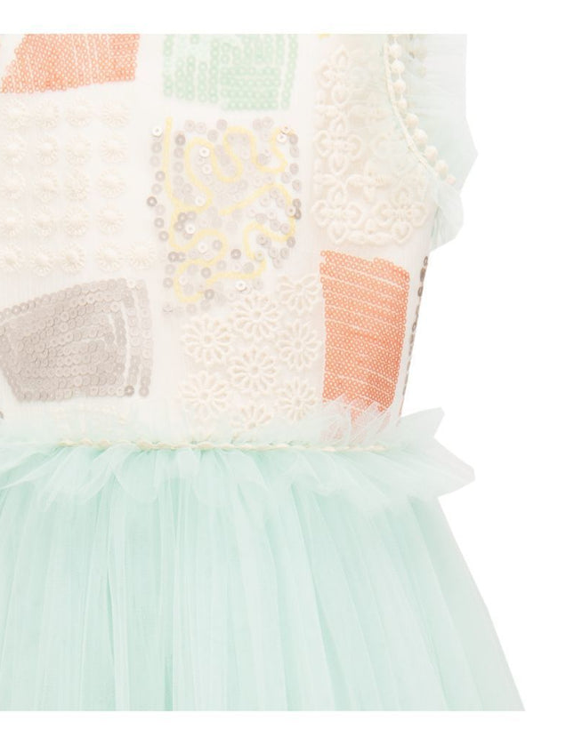 Mint Lynn Embroidered Dress