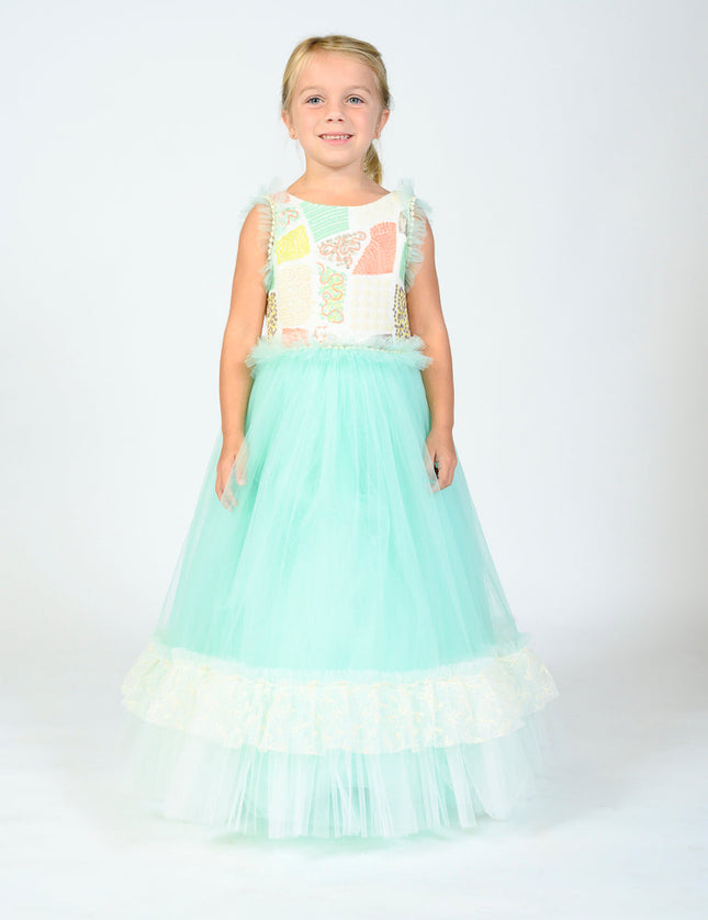 Mint Lynn Embroidered Dress