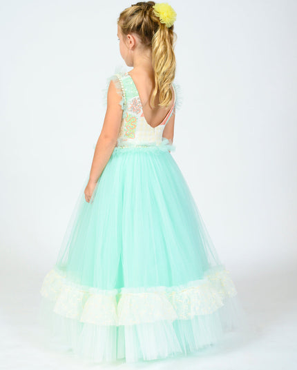 Mint Lynn Embroidered Dress