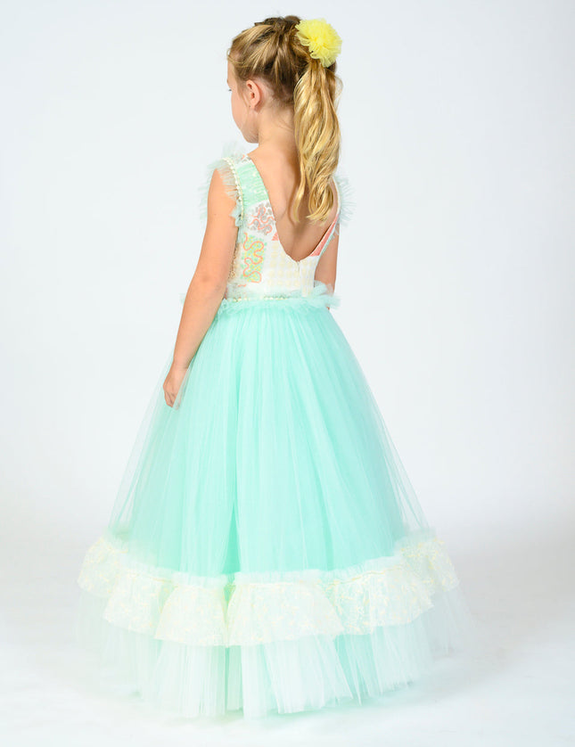 Mint Lynn Embroidered Dress