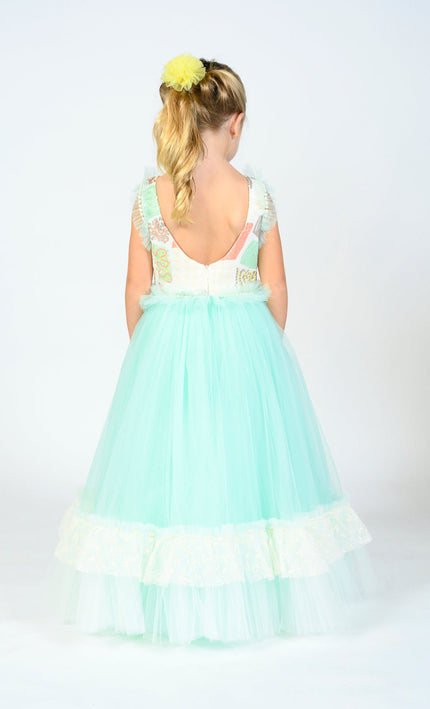 Mint Lynn Embroidered Dress