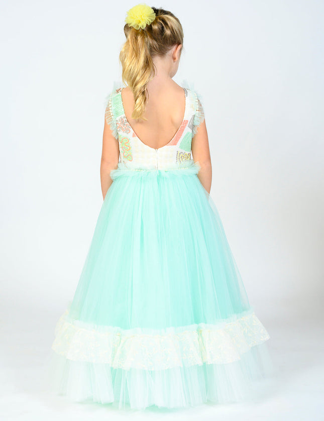 Mint Lynn Embroidered Dress