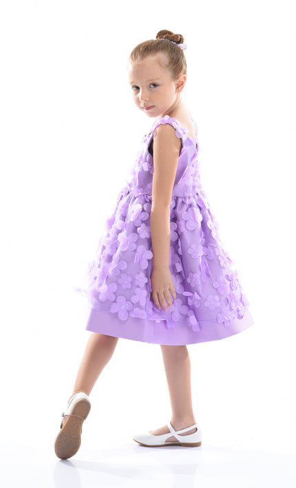 Purple Lago Floral Dress
