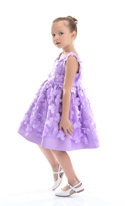 Purple Lago Floral Dress
