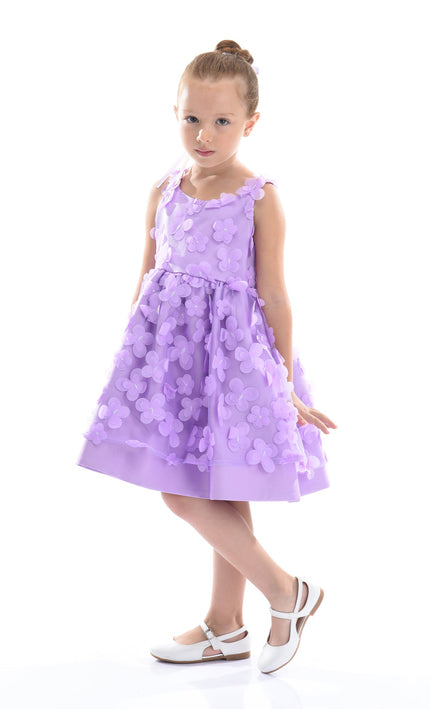 Purple Lago Floral Dress