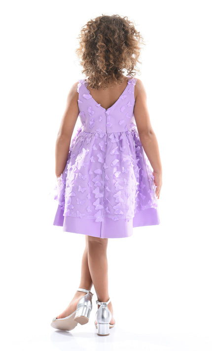 Lavender Mariposa Tulle Dress