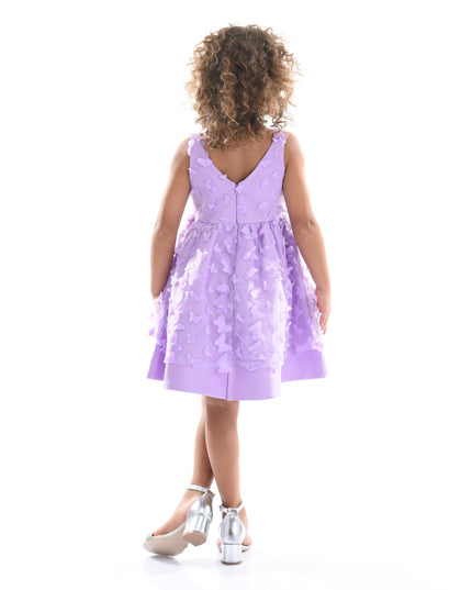 Lavender Mariposa Tulle Dress