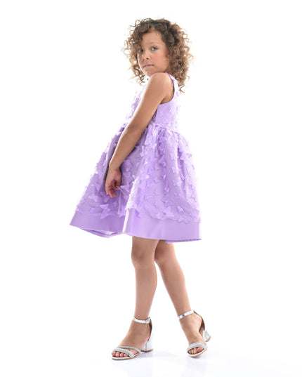 Lavender Mariposa Tulle Dress