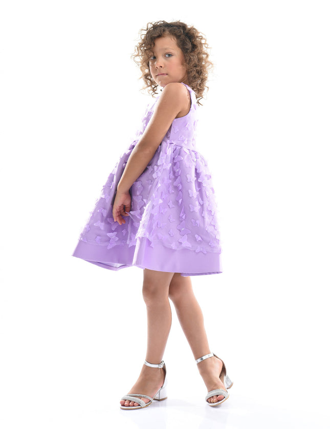 Lavender Mariposa Tulle Dress