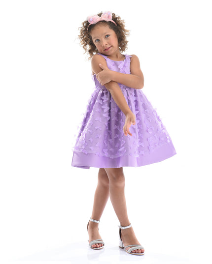 Lavender Mariposa Tulle Dress