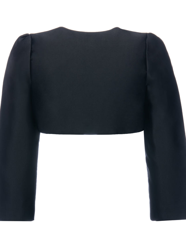 kids-atelier-tulleen-kid-baby-girl-black-cropped-satin-cardigan-t-2401-black