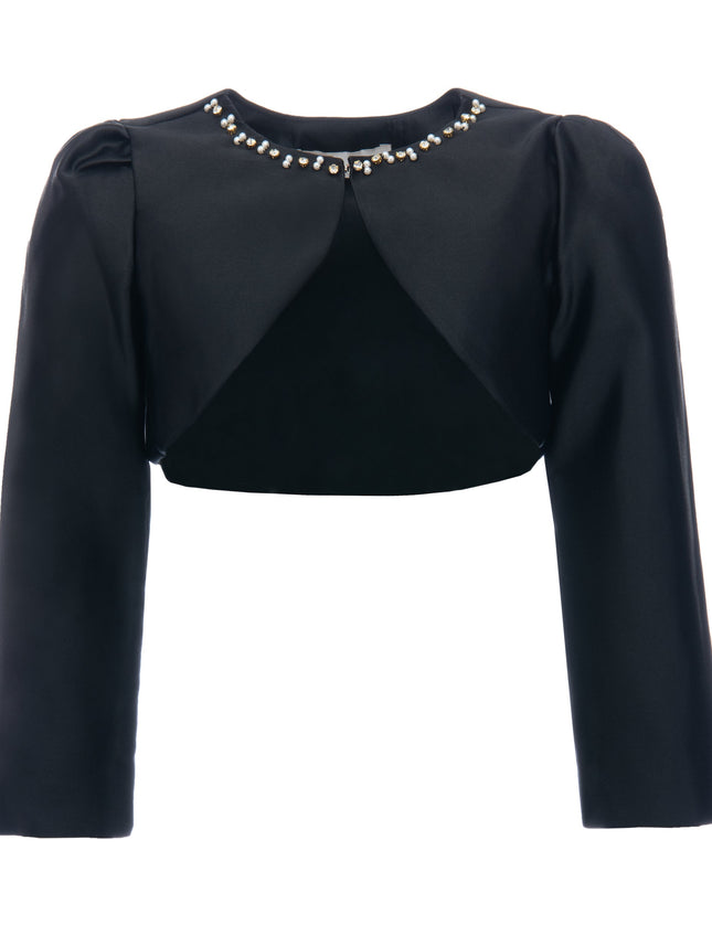 kids-atelier-tulleen-kid-baby-girl-black-cropped-satin-cardigan-t-2401-black