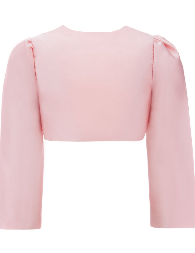 kids-atelier-tulleen-kid-girl-peach-cropped-satin-cardigan-t-2401-peach