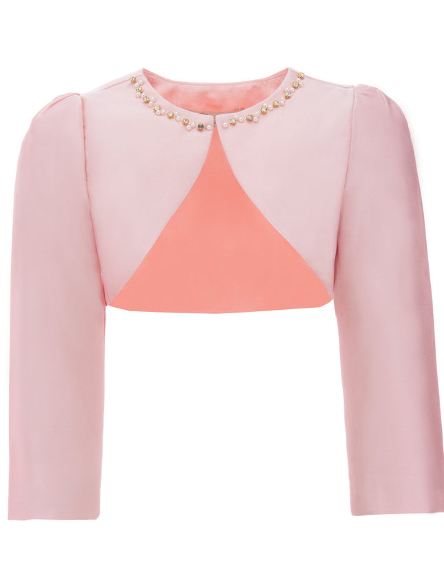 kids-atelier-tulleen-kid-girl-peach-cropped-satin-cardigan-t-2401-peach