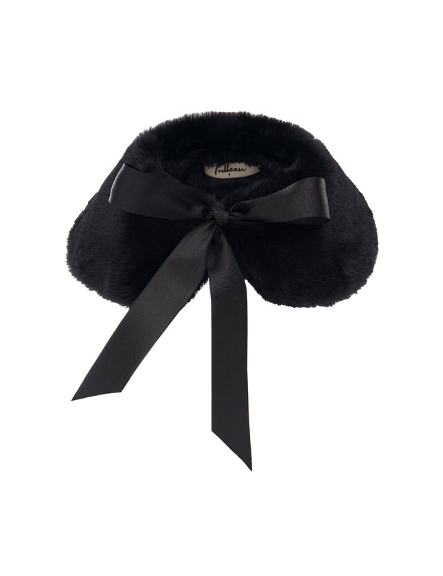 kids-atelier-tulleen-kid-girl-black-faux-fur-stole-t922301-black