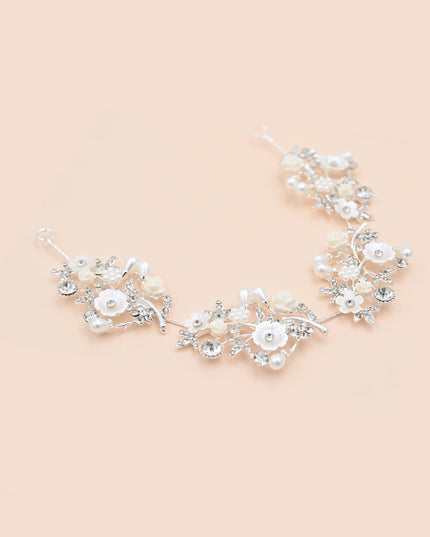 Crystal Glimmering Flower Hair Vine