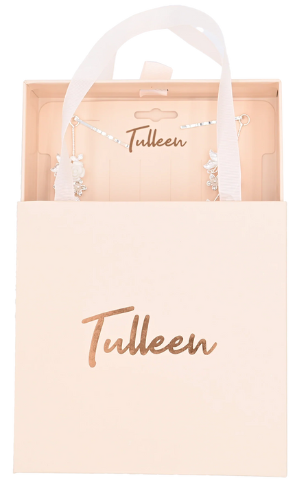 Crystal White Floral Garland Hair Vine