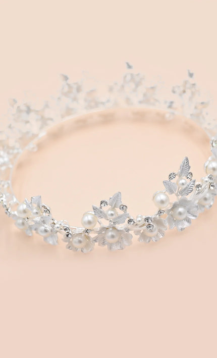 Crystal Pearl Floral Crown