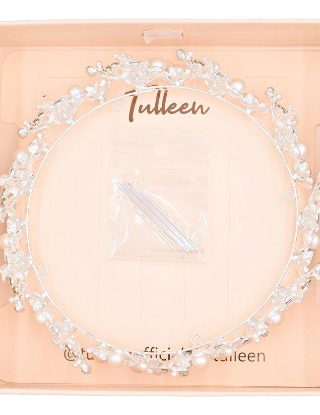 Crystal Pearl Floral Crown