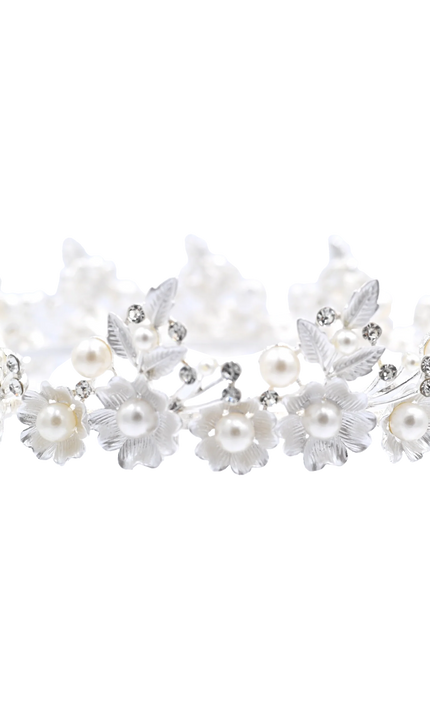 Crystal Pearl Floral Crown