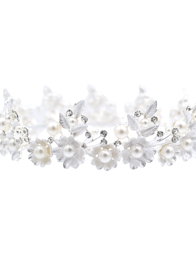 Crystal Pearl Floral Crown
