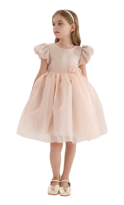 Champagne D'Amico Floral Teacup Dress