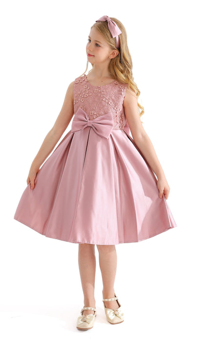 Pink Hampton Double Bow Dress