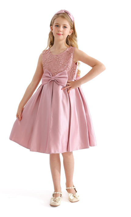Pink Hampton Double Bow Dress