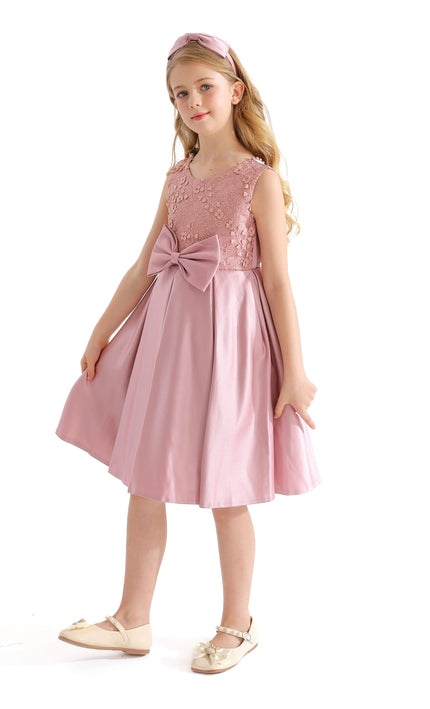 Pink Hampton Double Bow Dress